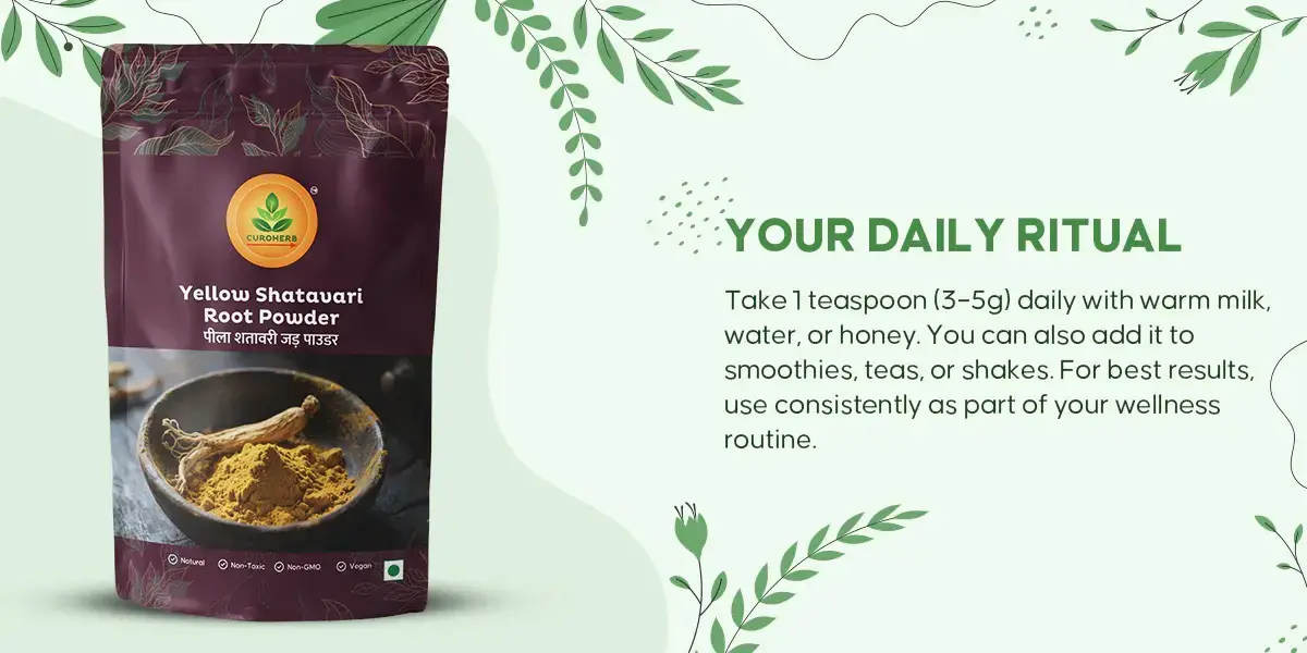 yellow shatavri daily ritual