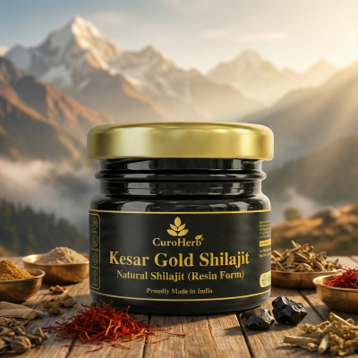 Kesar Gold Shilajit (Resin Form)  Natural Energy & Vitality Boost  CuroHerb